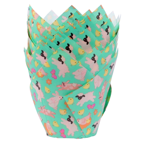 Tulip Cupcake Case - Easter Animals
